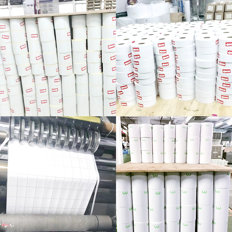 Self-Adhesive Packaging Adhesive Labels Sticker 80*80mm Waterproof Sticker Thermal Label