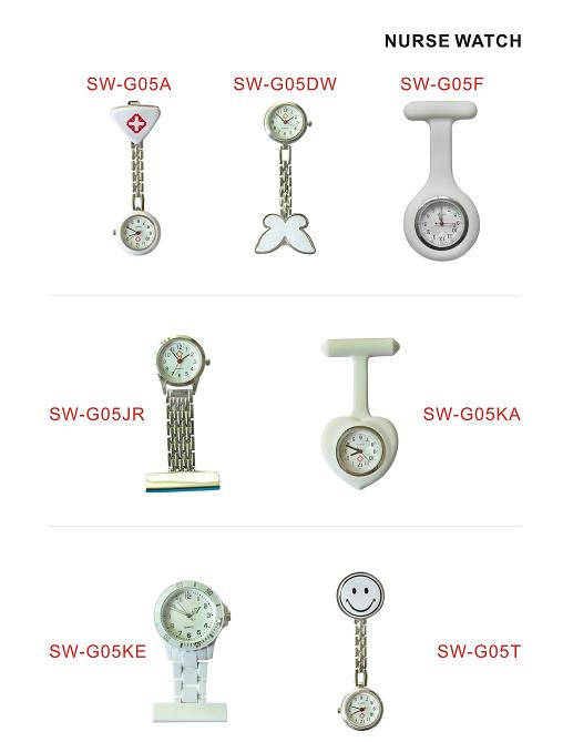 Sw-G05f Wholesale New Product Rubber Silicone CE Approved Nurse Watch