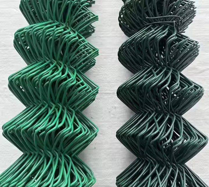 PVC Coated Chain Link Garden Fence Steel Factory Wire Mesh Outdoor Fences Hot Sale