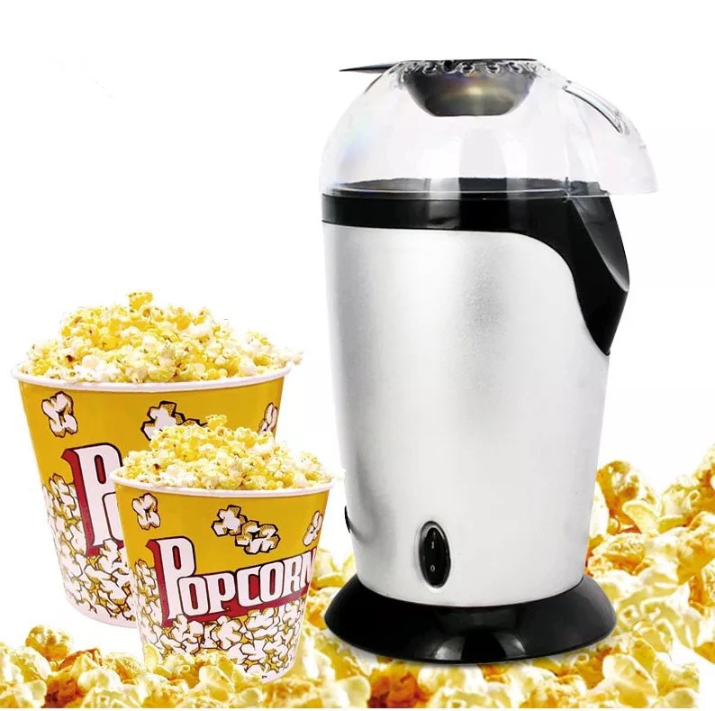 Tasty Hot Air Popcorn Popper, Healthy and Delicious Popcorn in Minutes, Fast and Easy-to-Use, Built-in Measuring Cup Popcorn Maker