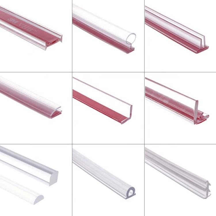 Hv380 Shower Glass Door Clear Deluxe Header Bar Glazing Vinyl