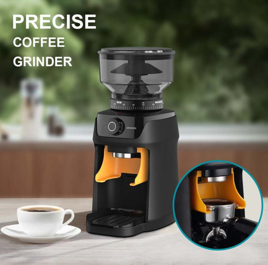 Household 65-Speed Adjustable Coarseness and Fineness Timed Electric Coffee Grinder