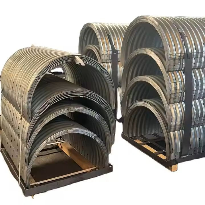 CE Certified High-Strength Galvanized Corrugated Pipe Culvert, Suitable for Highway Bridge Construction.