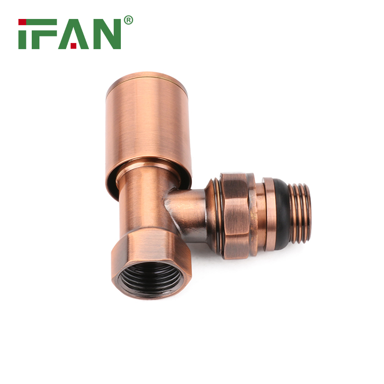 Ifan GB-T 18992 Thermostatic Radiator Valve Angle Valve Customized Brass Bronze Radiator Valve