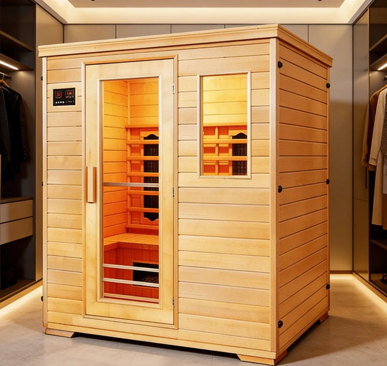 Инфракрасная сауна на 2 персоны из канадского хемлока