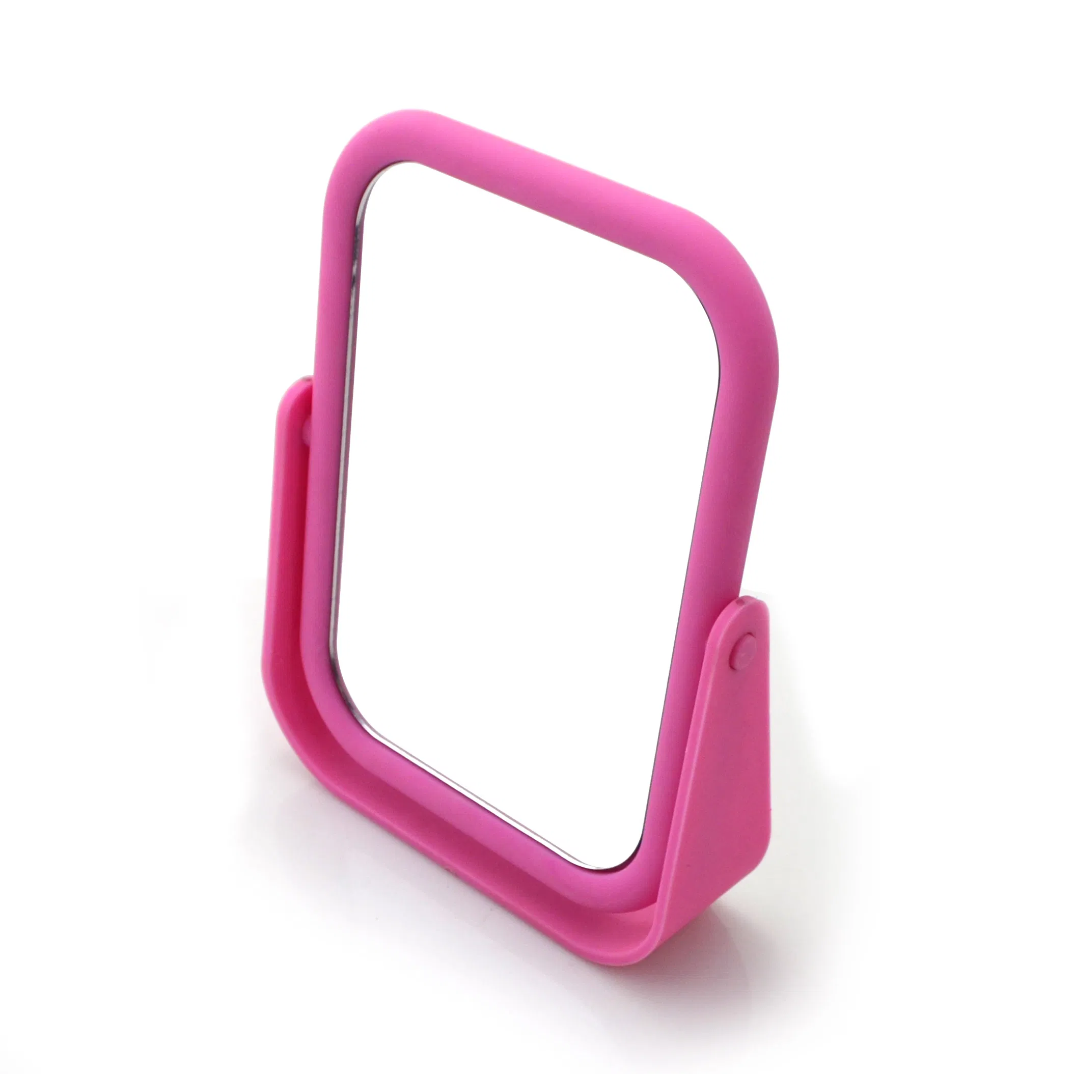1X/2X Double Sides Square Soft Surface Plastic Table Makeup Mirror