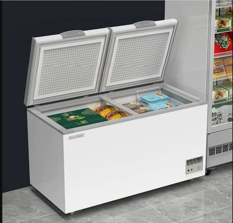 Commercial Refrigerator Organizer Plastic Coated Wire Divider Basket Chest Freezer Organizer