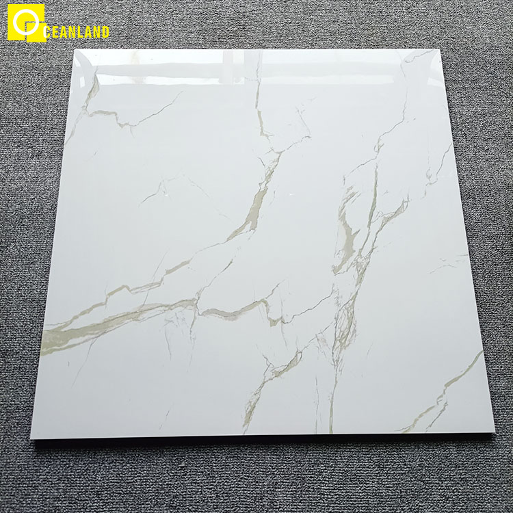 60X60 Discount High Gloss White Living Room Porcelain Floor Tile