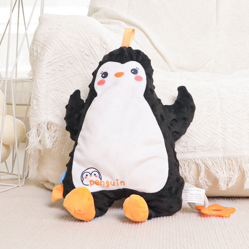 New Arrival Baby Sleeping Soother Doll Animal Plush Toy for Kids Security Baby Blanket Washable with Teethers