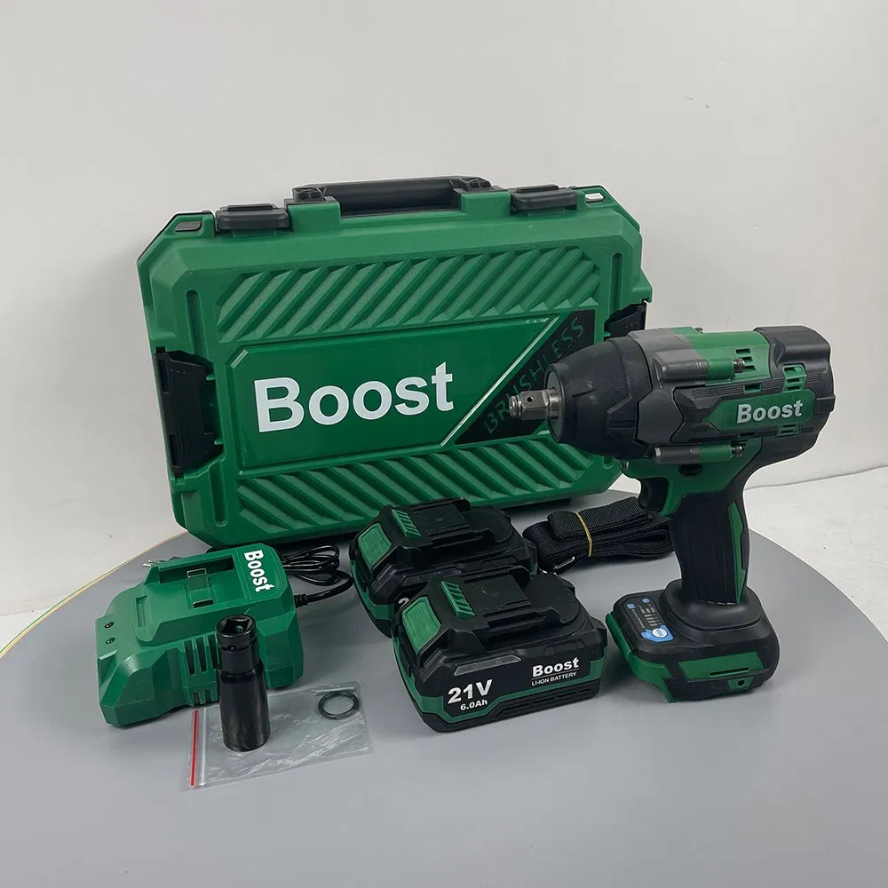 Boost Brushless Motor 21V Electric Impact Wrench Cordless Power Tool