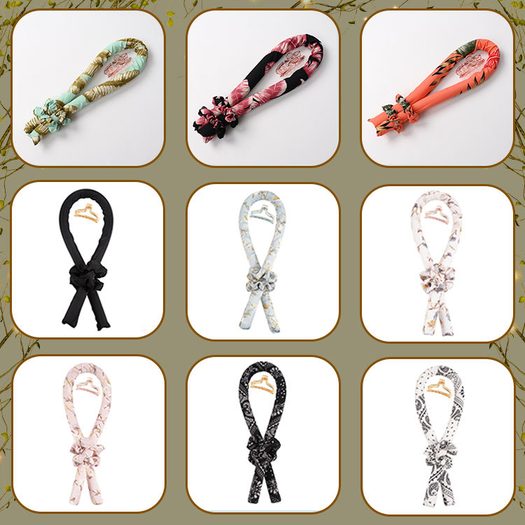 Magic Foam Sponge Heatless Hair Curl Rollers Curling Rod Satin Hair Curlers