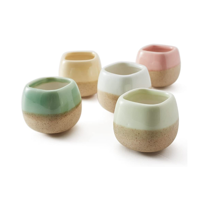 Горшок керамический квадратный для суккулентов