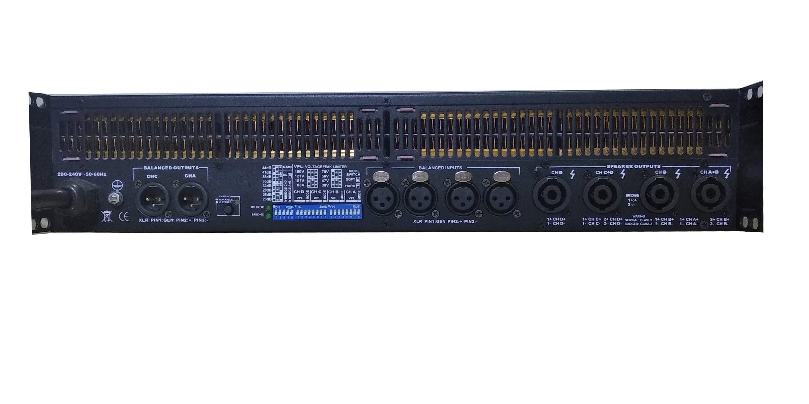 Disco 10000 Watt High Power Amplifier Professional 4 Channels Digital