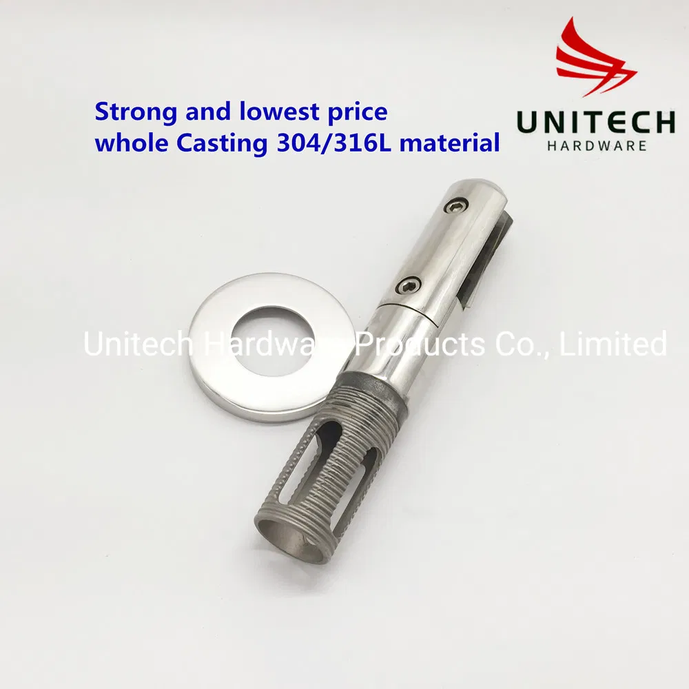 SS2205 Ccore Drill Glass Handrail Clamp Balustrades Spigots Wall Support Fitting