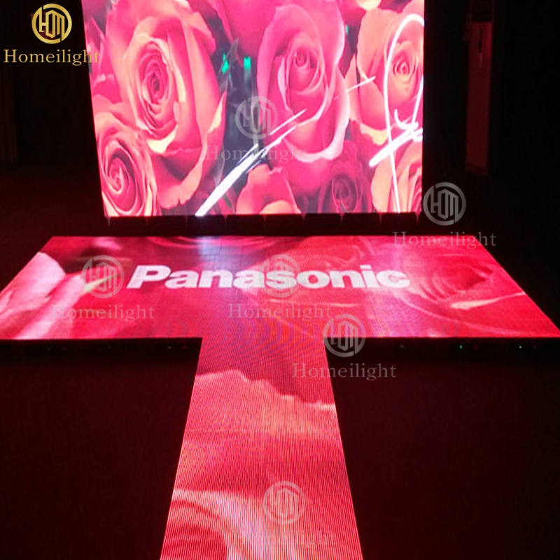 Dance Floor LED Video Indoor P3.91 Interactive Floor Tile LED Display Screen