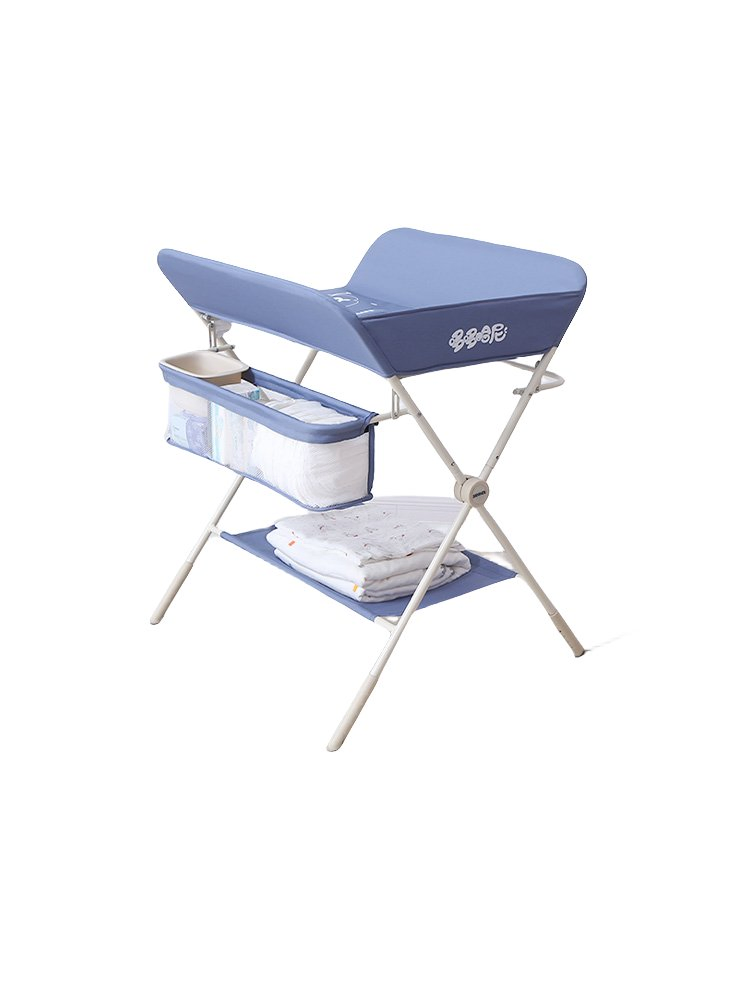 Baby Care Station Foldable Baby Diaper Table with Wheels