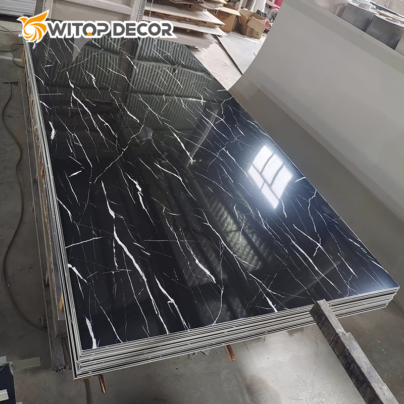 Waterproof Interior Wall Decoration PVC UV Marble Sheet Wall Panel