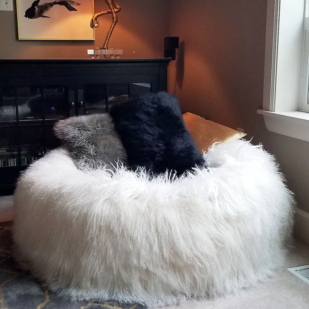 Special Offer Mongolian Hide Fabric Throw