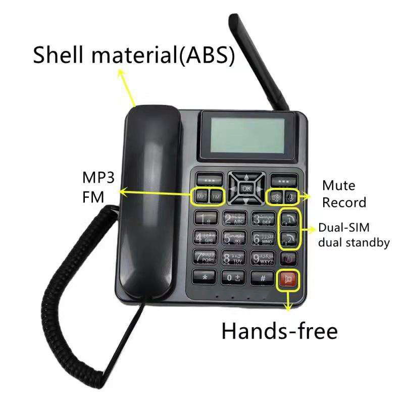 3D Big Speaker Telephone Mute Record Landline Suitable for Office and Home