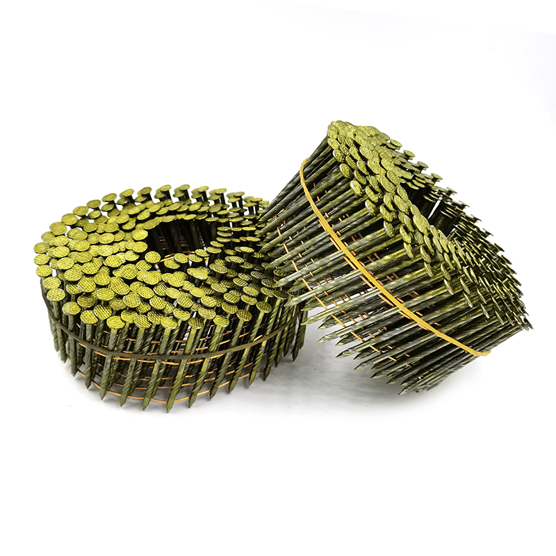 China Factory Supply Coil Nail Spiral Shank Painting for Pallets Fastener
