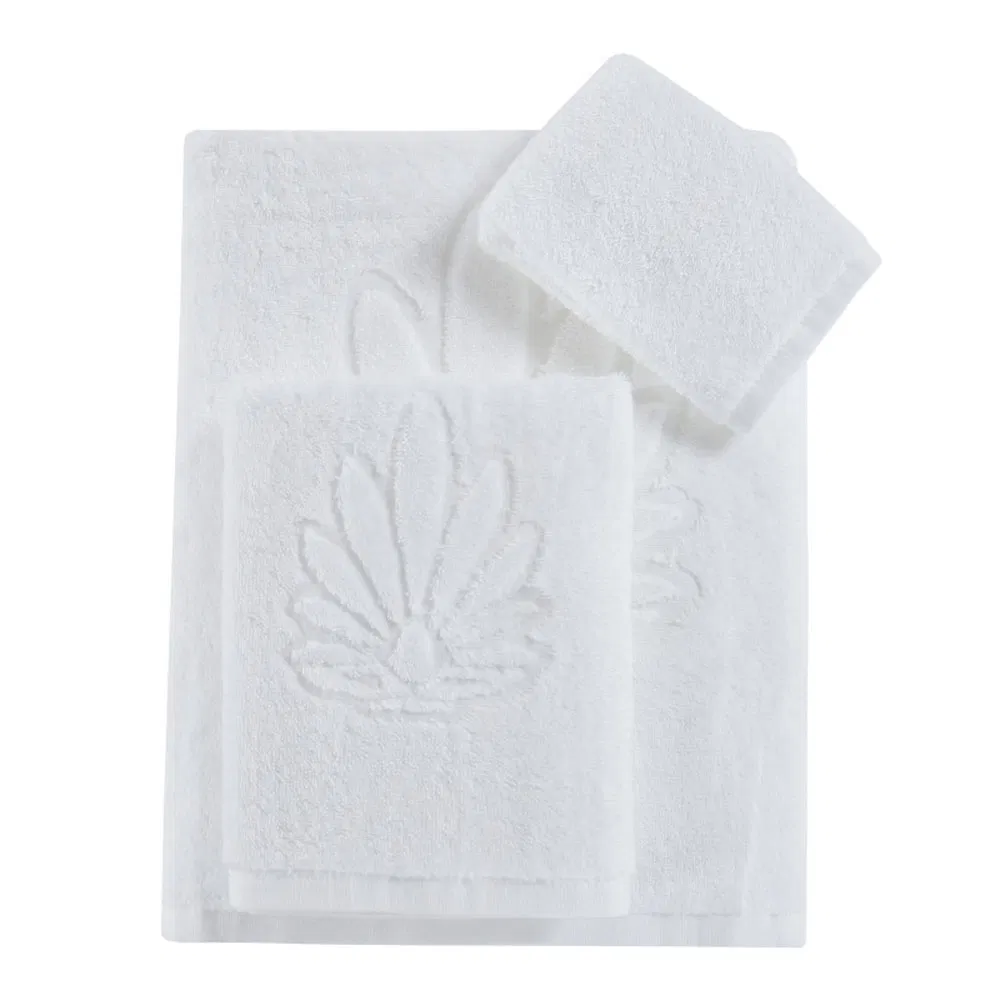 Luxury White Hand Towels Soft Cotton Highly Absorbent for Hotel SPA Bathroom