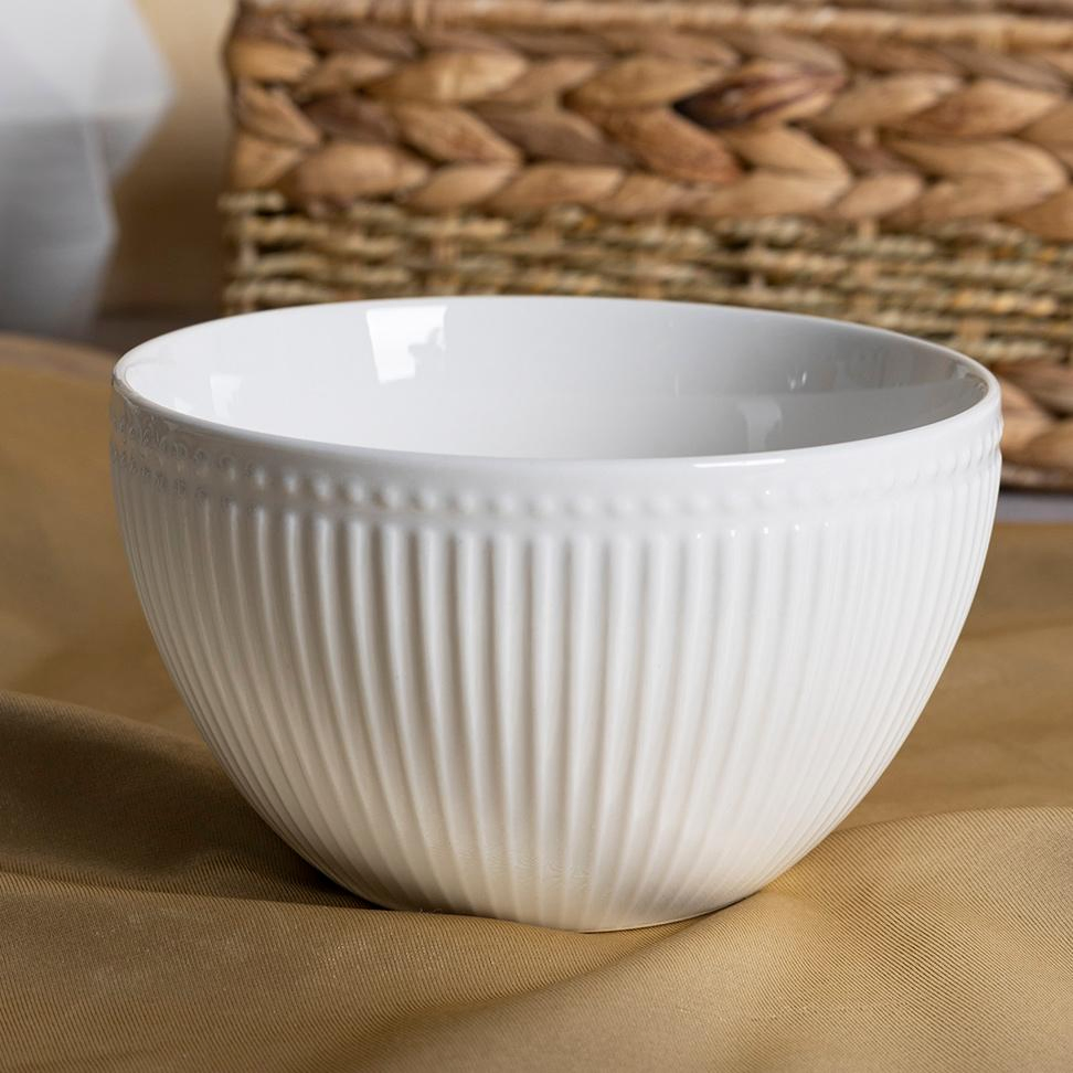 Premium Ribbed White Tea Cup and Saucer for Daily Use