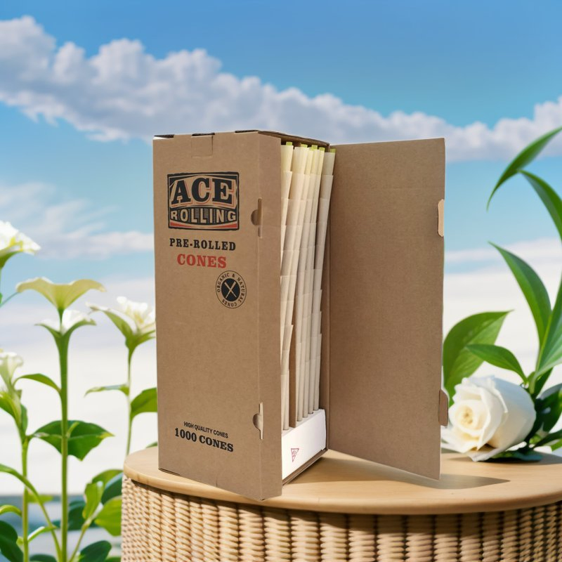 Fast Delivery 109mm Unbleached 1000PCS/Box Cigarette Rolling Smoking Tobacco Paper