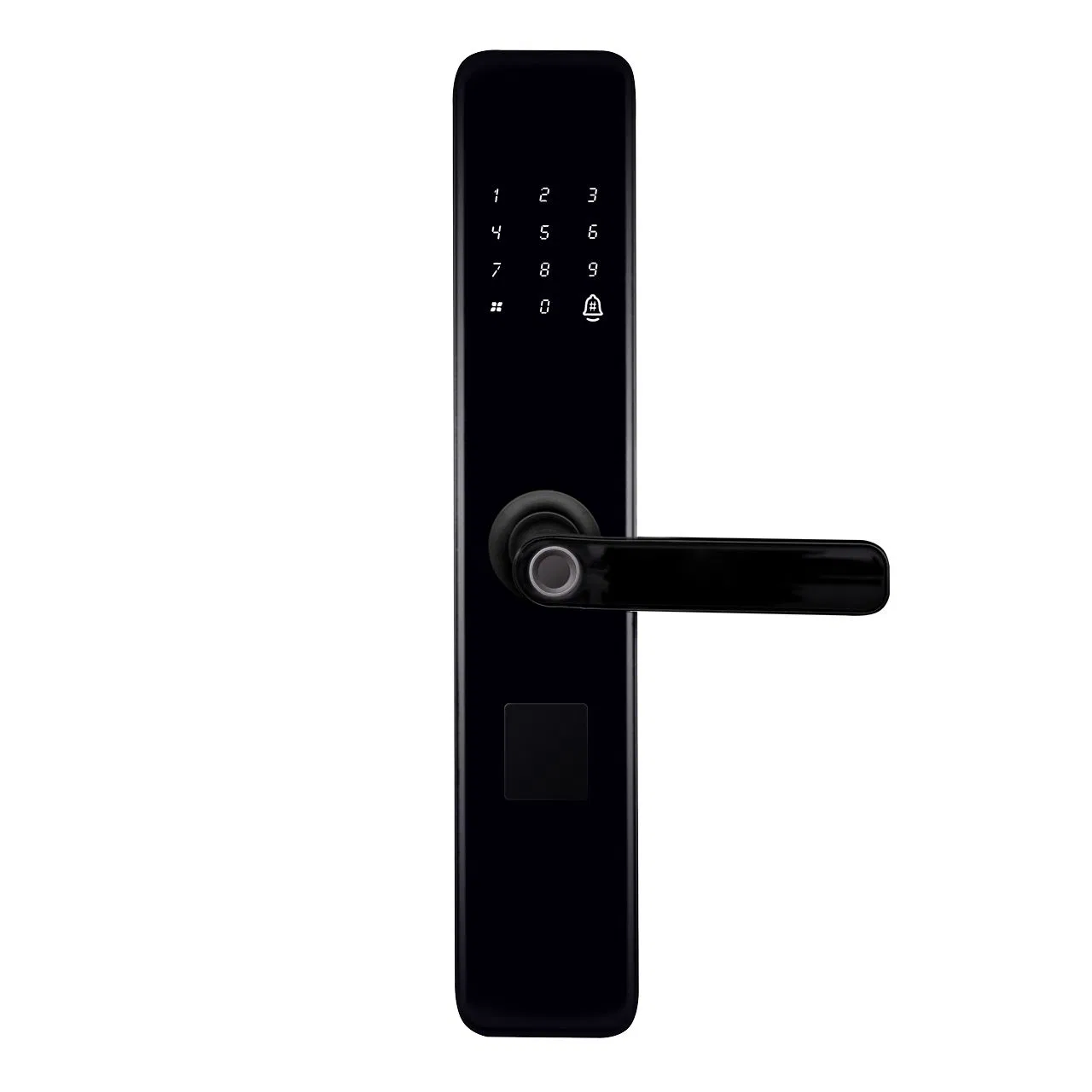 Chinese New High Quality Keyless Electric Support Nine National Languages Modern High-Tech 3D Password Aluminum Alloy Fingerprint Smart Mechanical Lock