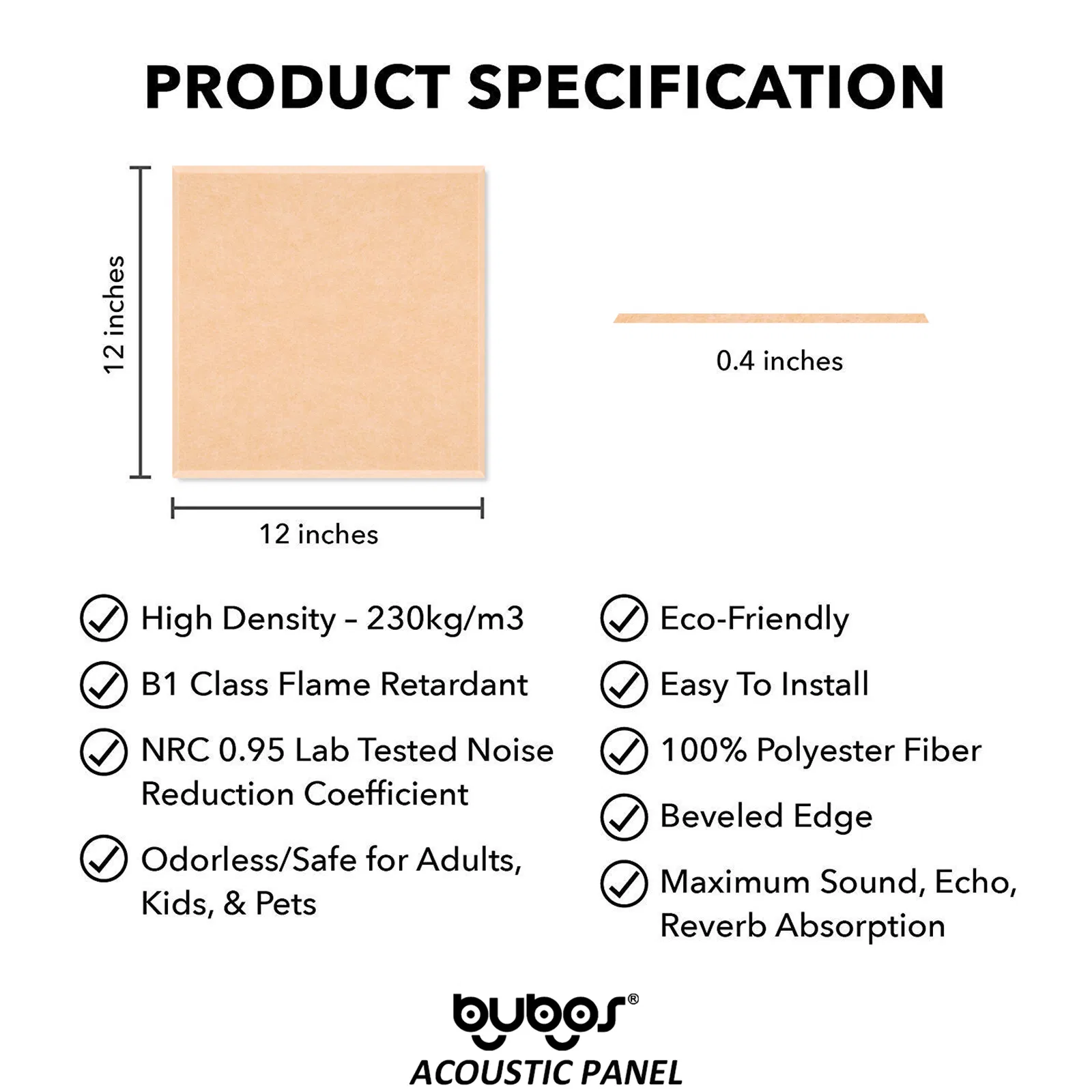 Premium High Density Acoustic Soundproof Wall Panels for Offices