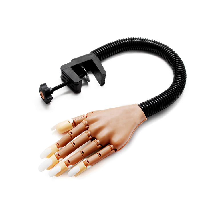 Flexible Manicure DIY Training Print False Nail Practice Hand for Salon