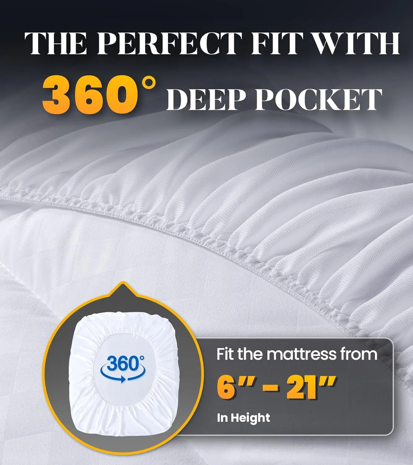 Pressure-Relieving Shredded Memory Foam Mattress Topper Noise-Free Distribute Weight Breathable 3D Baffle Box Stitching