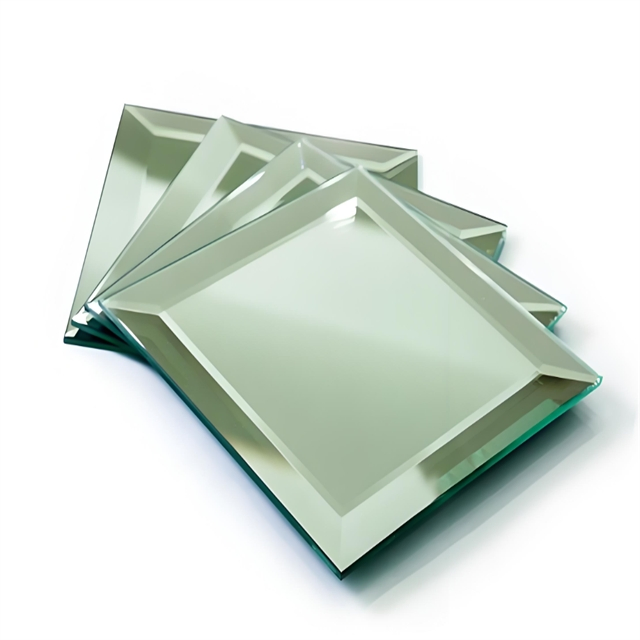 Small Size Cut Beveled Mirror Tiles Rectangular Strip for Furniture Inlay