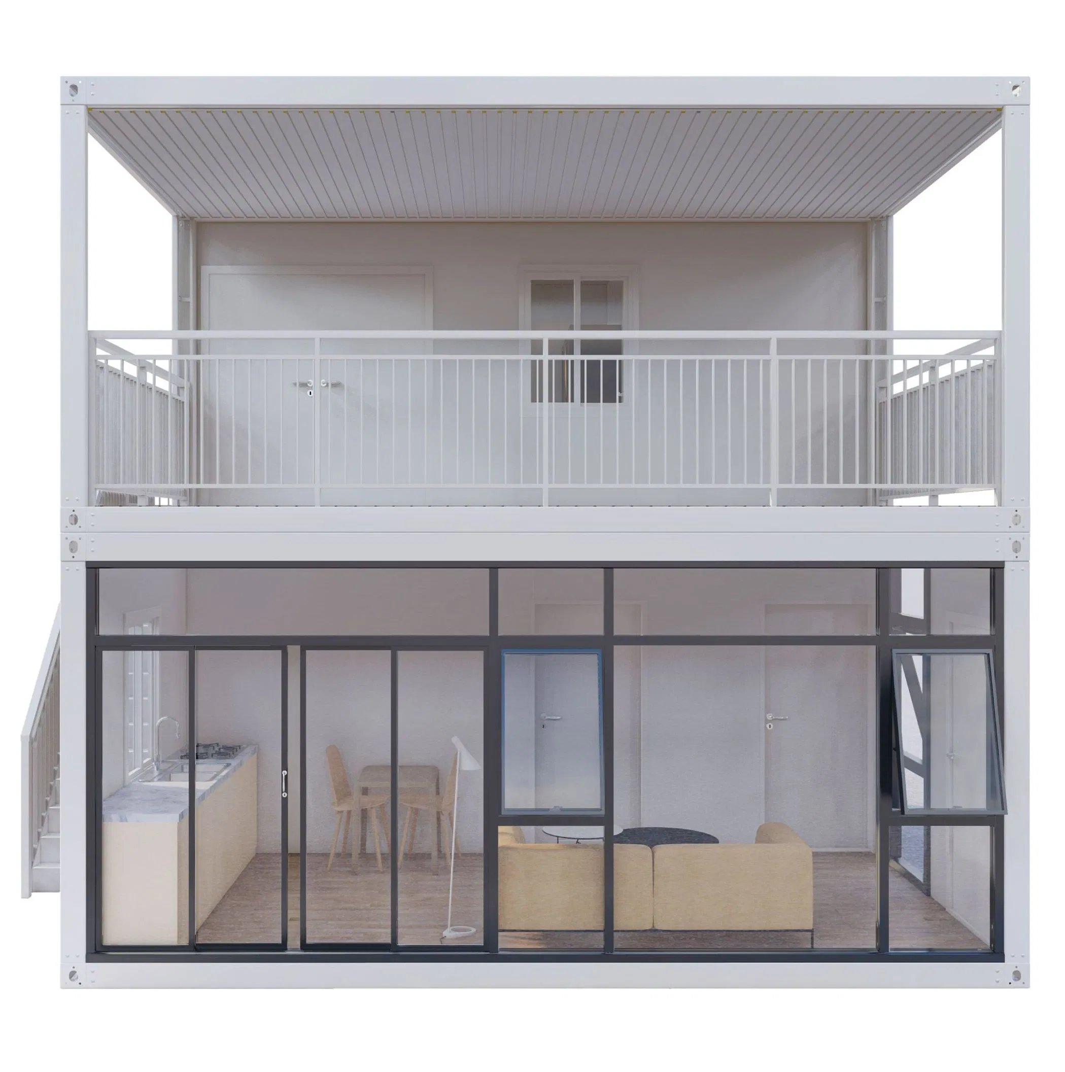 OEM Dormitories Easy Assemble Modular House Prefabricated Houses Steel Structure Prefab Luxury Container House