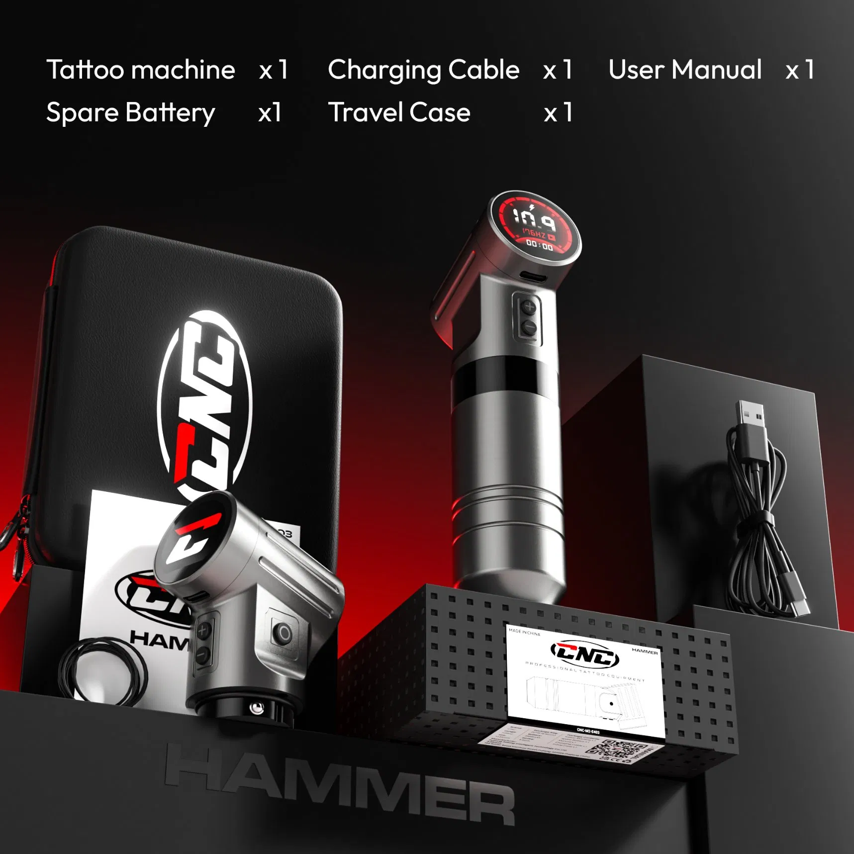2025 Latest Models Violent Large Strokes Hammer Tattoo Machine Pen