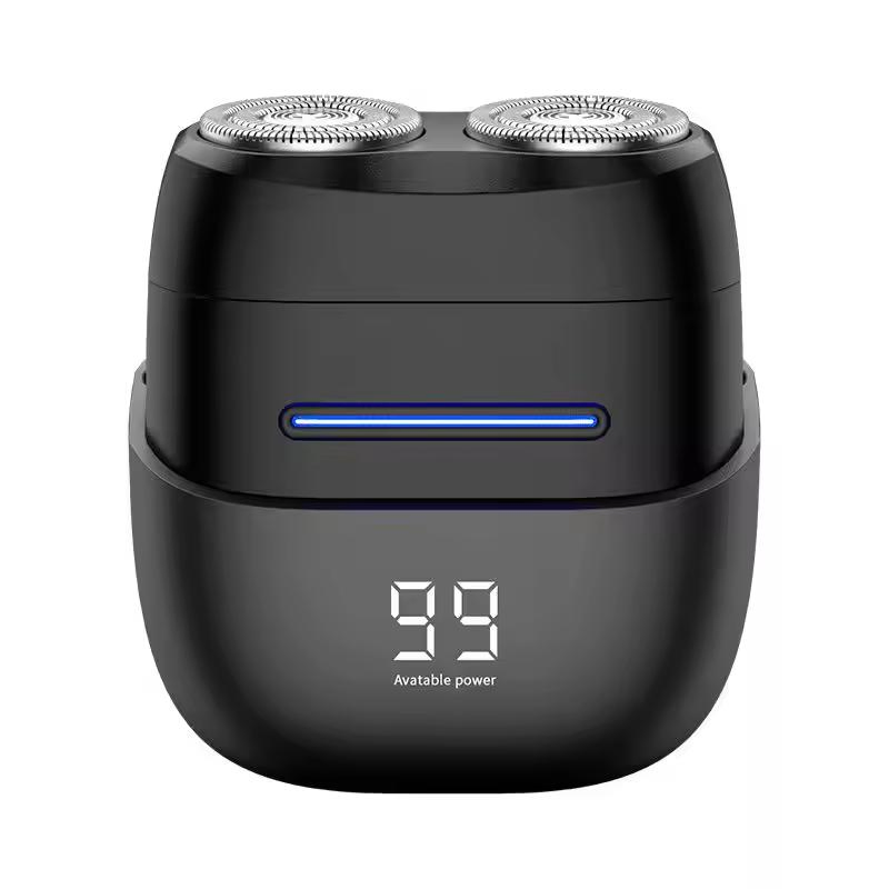Portable Mini Shaver Double Head Rechargeable Electric Pocket Razor Electric Razor Beard Trimmer Shavers