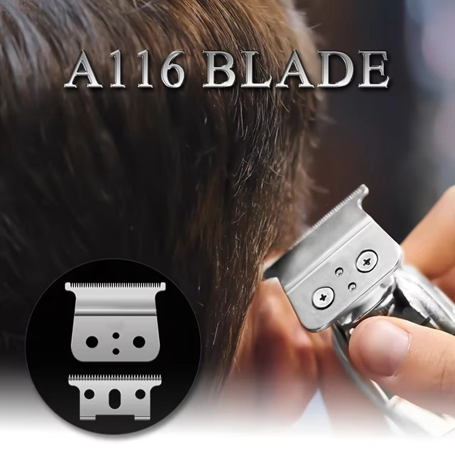 Stainless Steel Clipper Cutter Metal Blade T-Outliner Replacement Hair Trimmer Blade