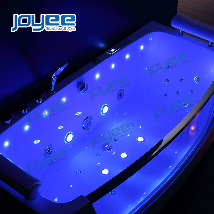 Угловая акриловая ванна Joyee 1700 мм с гидромассажем и подсветкой