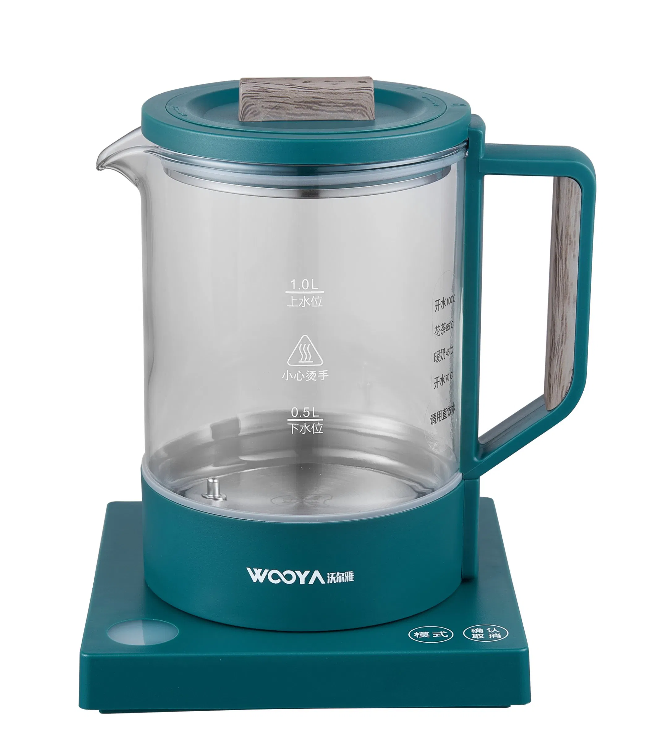 1 L Digital Glass Kettle for Milk, Honey, Tea and Boiling Water