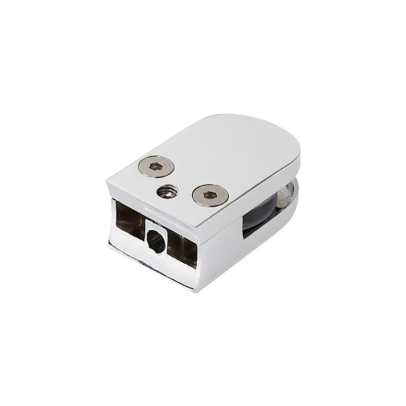 316 Ss Frameless Glass Stair Stainless Steel D Shape Glass Clamp Clip Bracket Spigot