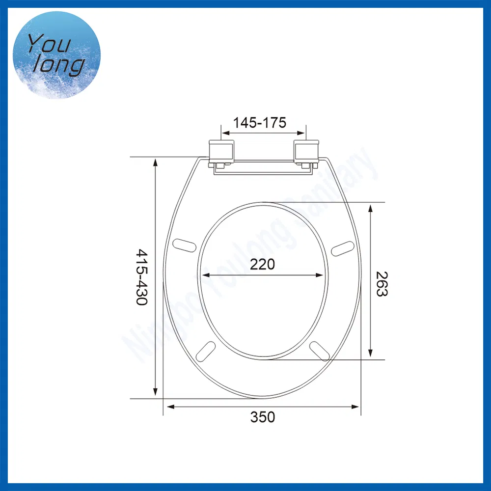American Design Supermaket Bathroom Wc Round Plastic Toilet Seat Slow Close