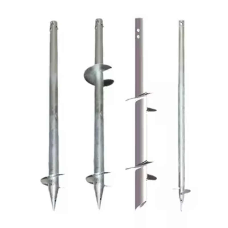 Спиральный анкер для наземного монтажа солнечных панелей