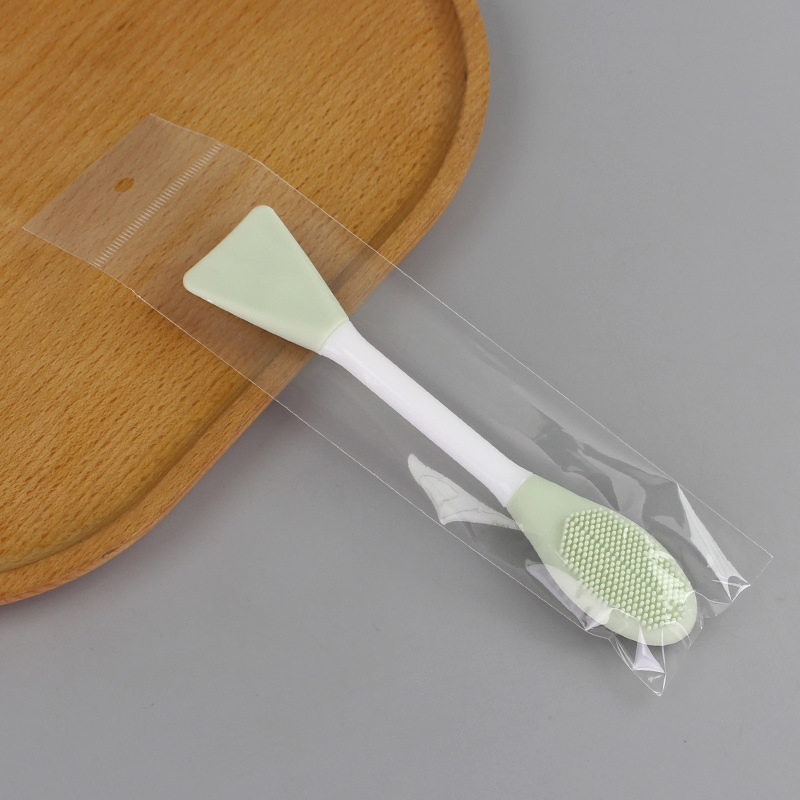 Hot Selling Makeup Dual-Headed Silicone Beauty Tool Shovel-Shaped Mask Brush Clay Mask Applicator Facial Cleansing Brush & Mask Mixing Brush