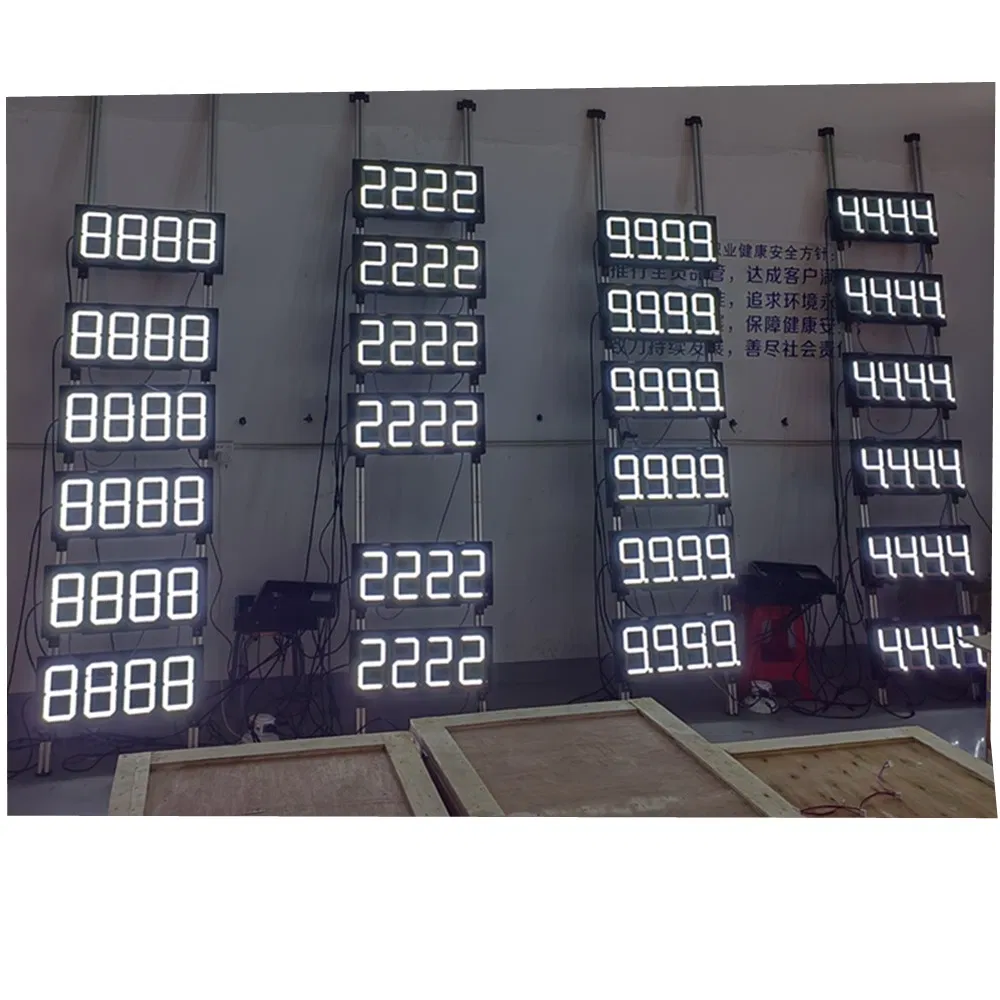 Outdoor 7 Segment LED Gas Station Display Board LED Gas Price Sign for Gas Station