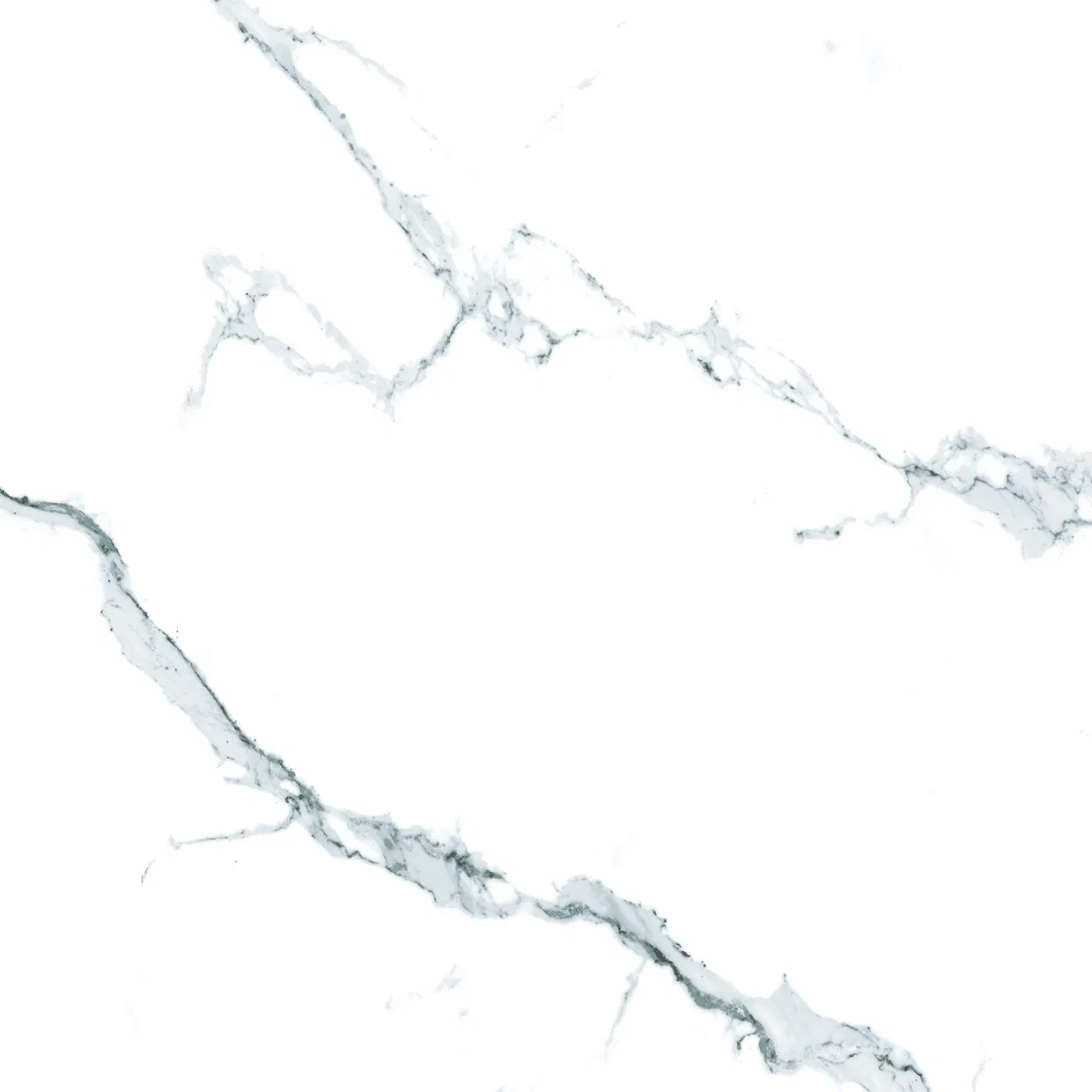 Kalakatta Natural White Marble Design Polished Porcelain Tile for Bathroom (KAT1200P)
