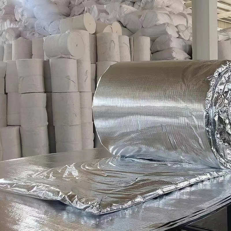 Thermal Insulation Material for Steam Boiler Pipes Aluminum Silicate Felt High Temperature Glass Wool Felt Glass Wool Tube Shell