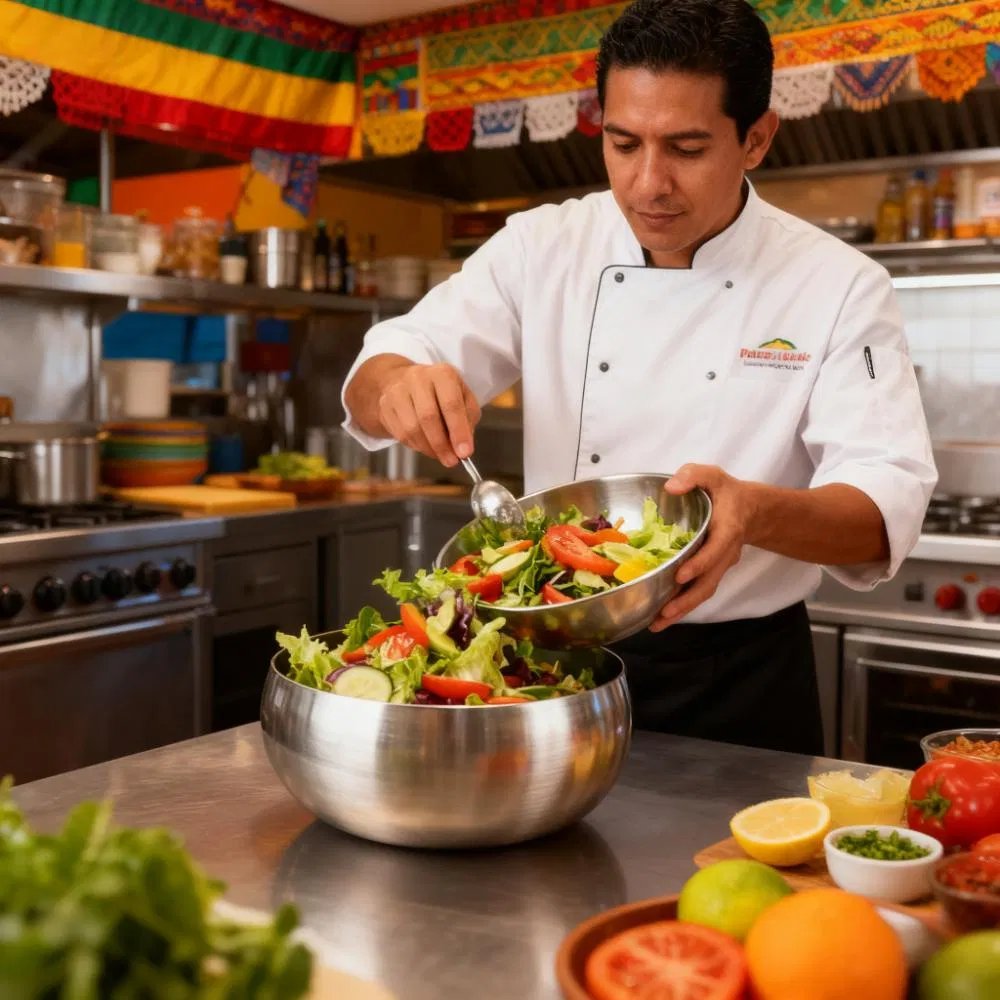 Heavybao Chile Argentina Brazil Latin America Restaurant Kitchen Stainless Steel Salad Mixing Bowl