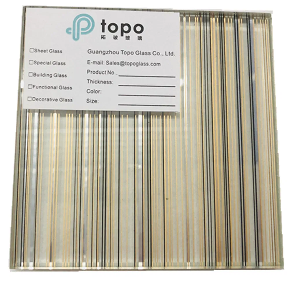 Guangzhou Topo Glass Accept Customized Your Laminated Glass Wire Glass (PLW-TP)