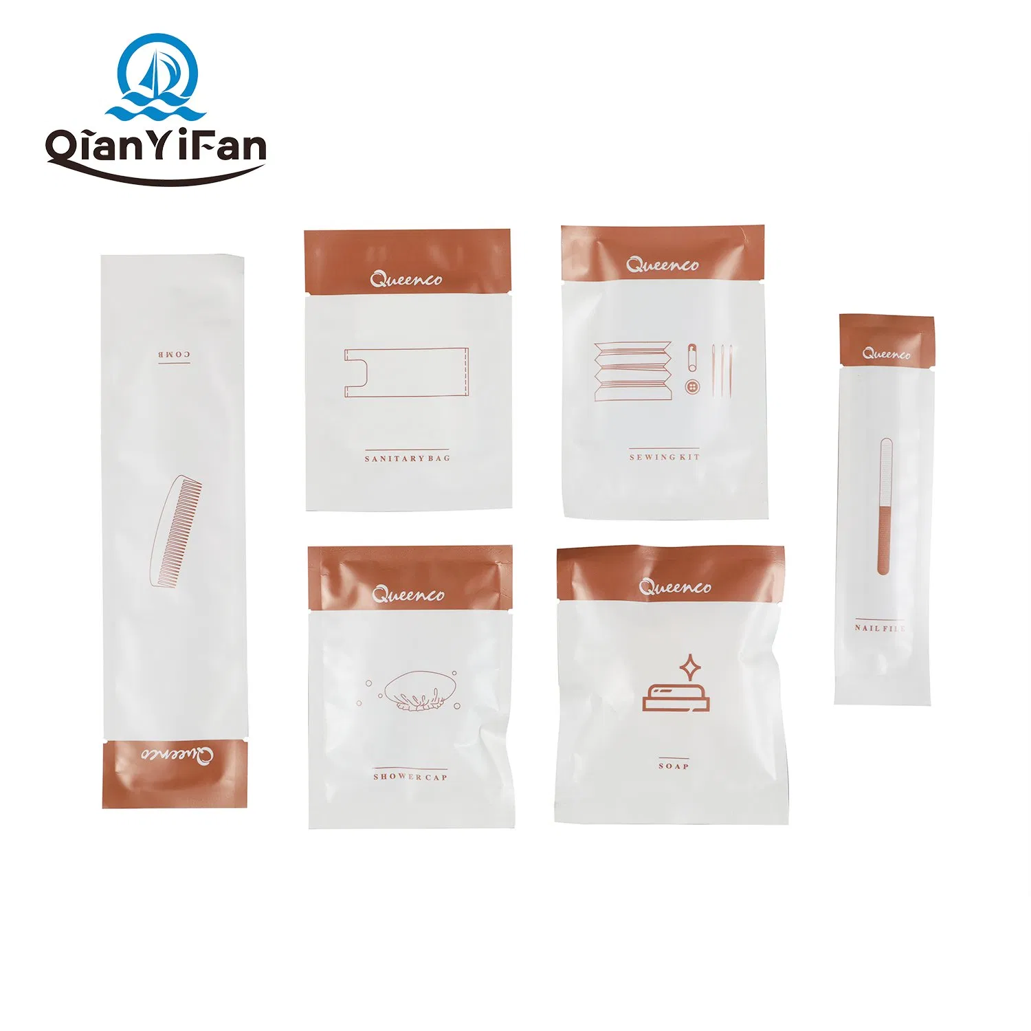 Hotel Personal Toiletries Travel Care Set Needle and Thread Bag, Soap, Nail File, Ladies Bag, Comb Hotel Guest Room Disposable Toiletries Set