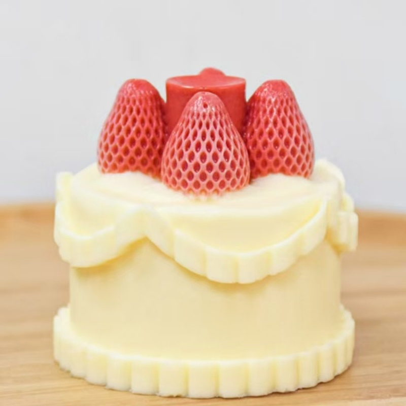 Flexible Cake Shape Silicone Mold for Easy Candle Crafting
