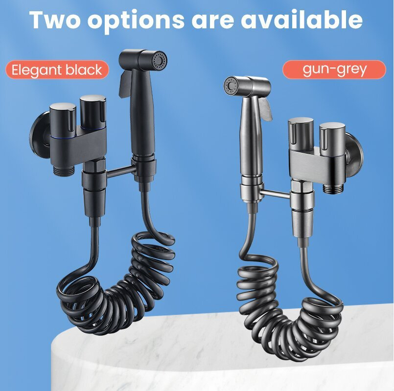 Premium ABS Pressure-Boosting Head Stainless Steel Toilet Bidet Spray Gun for Cleaning